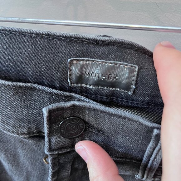 Mother The Dropout Jeans Womens 26 Mid Rise Cotton/Polyester/Elastan - Picture 3 of 6